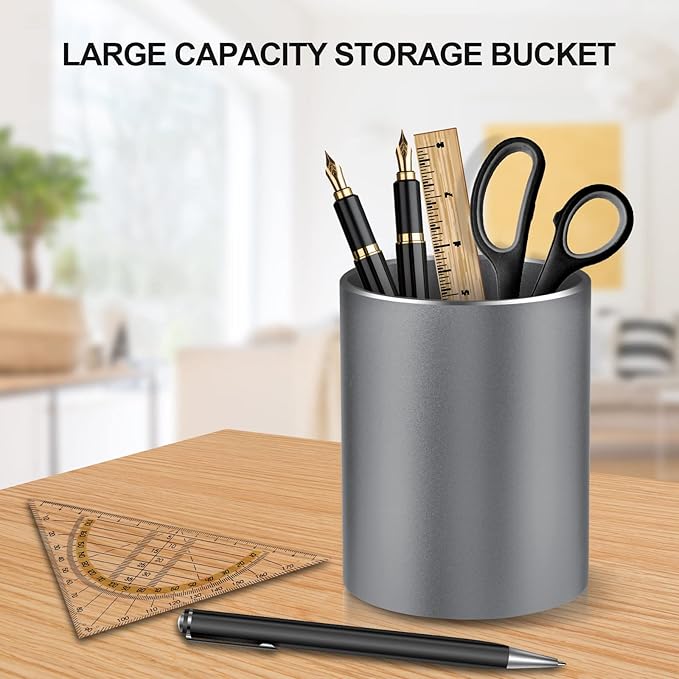 Dopaka Pen Holder for Desk, Pencil cup Pen Organizer for Desk Metal Pencil - Image 4