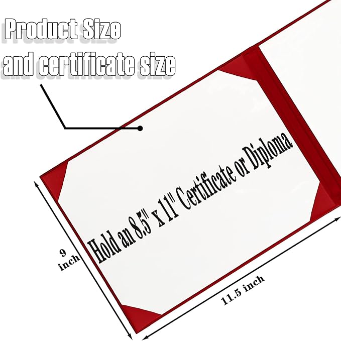 Happy Secret Diploma Cover 8.5"x 11" Diploma Holder Graduation Certificate - Image 2