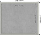Amanti Art Silver Framed Magnetic Board 22x26 Medium Vision Board - Image 3