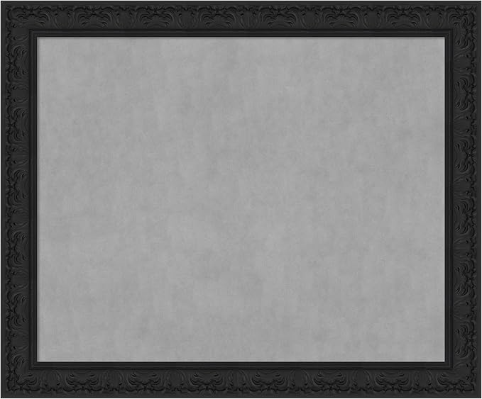 Amanti Art Black Framed Magnetic Board 39x47 X-Large Vision Board by AmantiArt