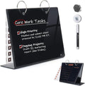 Desktop Glass Dry Erase & Acrylic Aesthetic Desk Calendar Weekly to-do List by TOWON