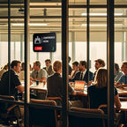ANIWEY Acrylic Office Meeting Room Door Sign, 8.8 x 5.1 inches.Conference Room - Image 6