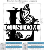 Personalized Custom Letter Name metal Signs, Custom Black Letter Monogram Wall - Image 5