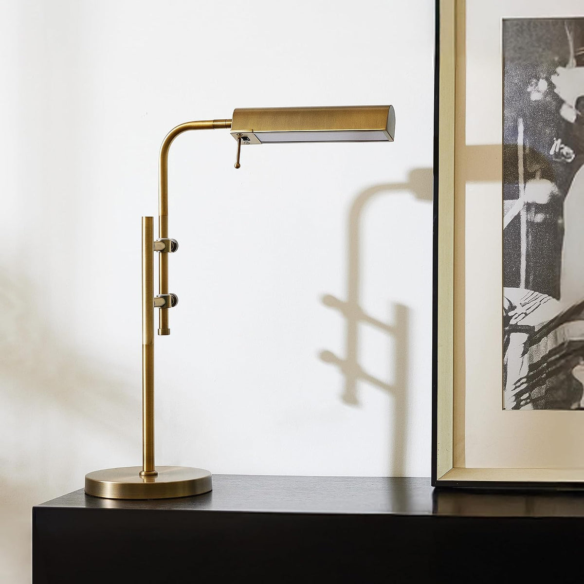 VONLUCE Industrial Table Lamp, Adjustable LED Desk Lamp for Home Office
