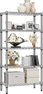 M MZG 1250 lbs 5 Tier Shelf Metal Storage Shelves Shelving Wire Rack Heavy Duty - Image 8