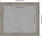 Amanti Art Grey Framed Magnetic Board 25x29 Medium Vision Board - Image 4