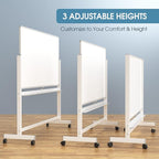 MaxGear Rolling Whiteboard, 72 x 40 Inch Double-Sided Magnetic Dry Erase Board - Image 6