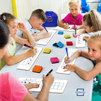 30 Pack Dry Erase Erasers Assorted Colors Magnetic Whiteboard Erasers - Image 2