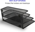Anumit Desk Mail Organizer, File Holder Letter Sorter - Image 4