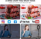Desk Ring Light with Telescopic Stand, Travel Desktop Hola Light - Image 8
