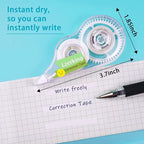 Lzerking Correct Correction Tape, Transparent Dispenser Shows How Much Tape is - Image 3
