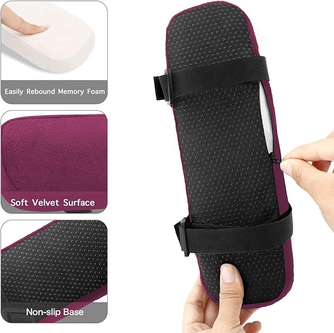 MOSISO Chair Armrest Pads, Memory Foam Home/Office Chair Arm Rest Covers Comfy - Image 2