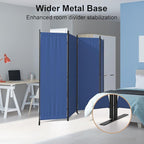 Kecreque Room Partitions and Dividers 4 Panel Portable Wall w/ 3 Wider Feet - Image 6