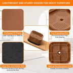 shouwuhho 8 Pack Furniture Risers Adjustable Bed Risers Heavy Duty Lifts Height - Image 3