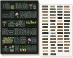 Bible Reading Tracker Bible Labels Bible Study Stickers Bible Study Supplies Unique Gifts for Bible Readers Beginning the Journey of Deeper Reading in the Bible (Macaron Bookshelf)
