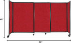 Versare Straightwall Sliding Portable Wall Partition | Freestanding Office - Image 7