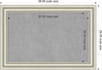 Amanti Art Silver Framed Magnetic Board 26x38 Large Vision Board - Image 2