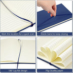 Honoson 20 Pack Lined Journal Notebooks A5 Hardcover Executive Notebook 5.5" x - Image 3