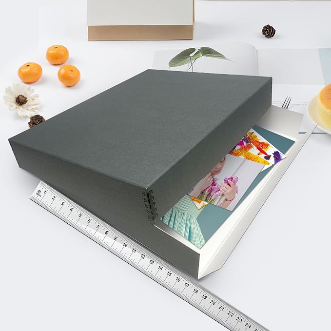 Lineco Museum Archival Storage Box, 17.75x22.75x3 in. Drop Front Design. - Image 3