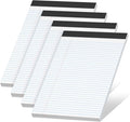 4 Pack Note Pads 8.5 x 11 White Legal Pads Narrow Ruled by NotePads