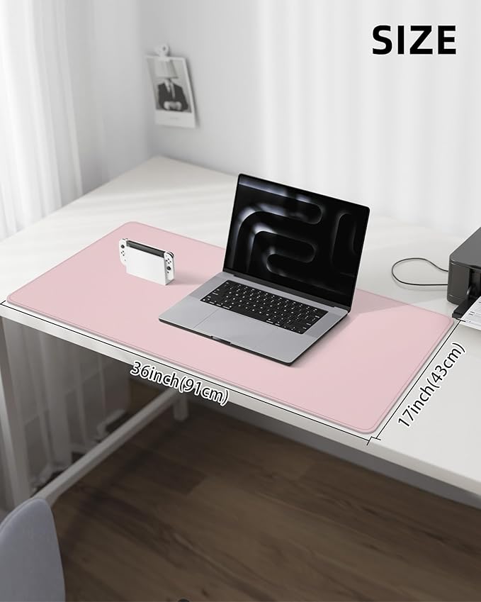 Leather Desk Pad Protector, Desk Mat, Large Mouse Pad, Non-Slip Desk Pad - Image 5