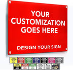 SPEEDYORDERS Custom Outdoor Metal Signs, Personalized Aluminum Signs, by SpeedyOrders