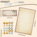 TaoBary 160 Pcs Stationery Paper Set 50 Double Sided Stationery Papers - Image 4