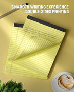 Legal Pads 8.5 x 11, 3 Pack Yellow Note Pads 8.5 x 11 Writing Pads Perforated - Image 4