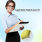 Yellow Legal Pad, 8.5 x 11 College Ruled Notepad, 12 Pack Legal Notepads 8.5 x - Image 4
