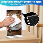 Acrylic Sign Holder 8.5x11, Plastic Flyer Display Holder - Image 6