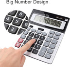 HIHUHEN Large Electronic Calculator Counter Solar & Battery Power 12 Digit - Image 5