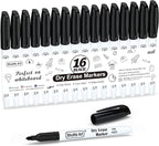 Shuttle Art Dry Erase Markers, 16 Pack Black Whiteboard Markers, Fine Tip Dry by ShuttleArt