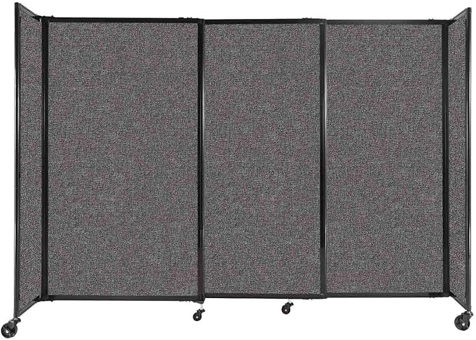 Versare Straightwall Sliding Portable Wall Partition | Freestanding Office by VERSARE