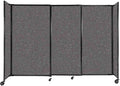Versare Straightwall Sliding Portable Wall Partition | Freestanding Office by VERSARE