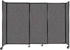Versare Straightwall Sliding Portable Wall Partition | Freestanding Office by VERSARE