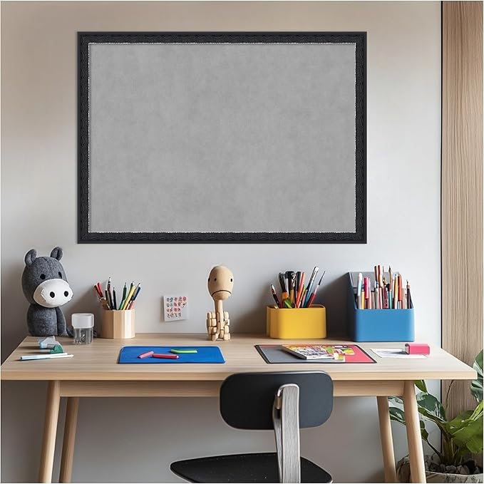 Amanti Art Black Framed Magnetic Board 22x30 Medium Vision Board - Image 6