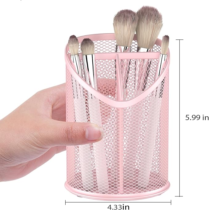 Delifox 2 Pack Pen Holder Mesh Round Pencil - Image 2