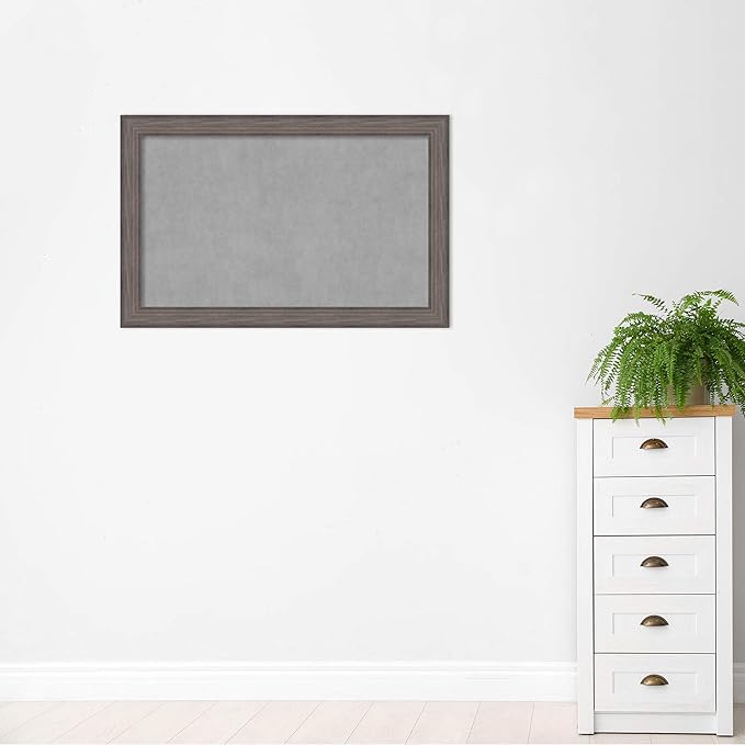 Amanti Art Grey Framed Magnetic Board 29x45 Large Vision Board - Image 6