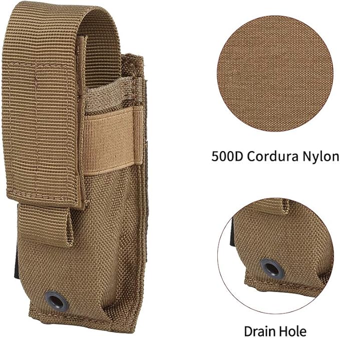 EXCELLENT ELITE SPANKER Molle Single/Double Pistol Mag Pouch Tactical Magazine - Image 3