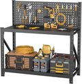 Storage Shelves with Pegboard, Heavy Duty Garage Shelving Units and Storage by Unknown