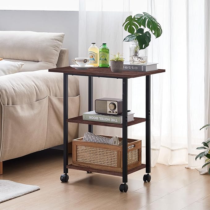 Lerliuo 3-Tier Printer Stand, Industrial Mobile Printer Table - Image 5
