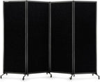 Upgrade Version Room Partition and Divider, Freestanding Rolling Dividers by StrongBird