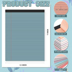 Fuutreo 8 Pcs 8.5'' x 11'' Colored Legal Pad Writing Pads Narrow Ruled 50 - Image 2