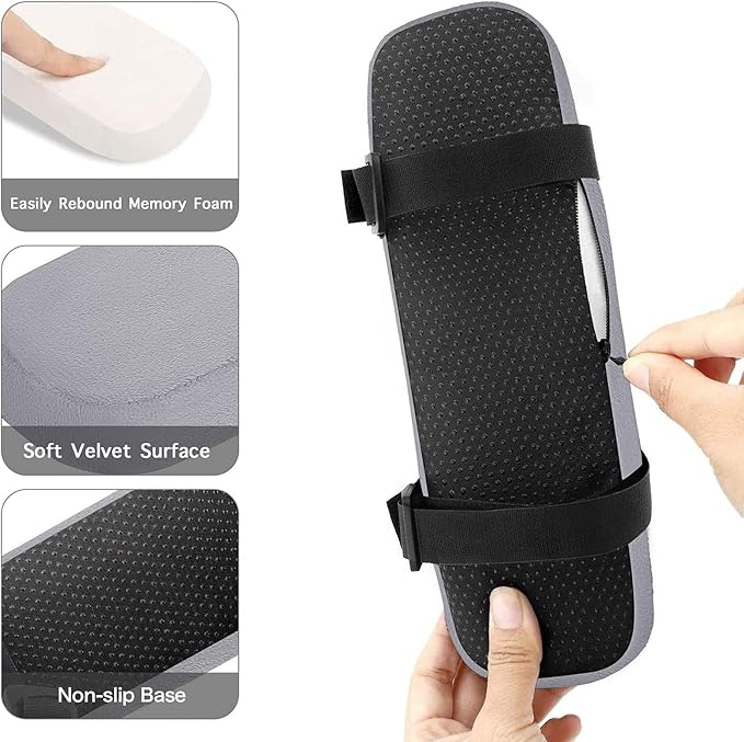 MOSISO Chair Armrest Pads, Memory Foam Home/Office Chair Arm Rest Covers Comfy - Image 2