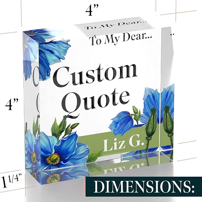 Custom Acrylic Sign Personalized, Custom Desk Name Plate, 18 Styles, - Image 7