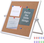 kdafio 9.8"×9.8" Cork Board Bulletin Board, Double Sided Pin Board by Kdafio