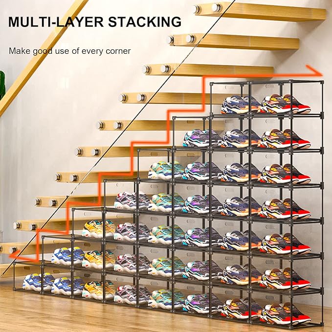 KOKOIN Magnetic Side Open Transparent Plastic Storage Shoe Box Clear Shoe - Image 6