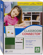 C-Line Classroom Connector School-to-Home Folders, Green, 25 per Box (32003)