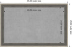 Amanti Art Grey Framed Magnetic Board 29x45 Large Vision Board - Image 2