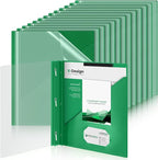 Teling 24 Pcs Clear Front Report Covers by Teling